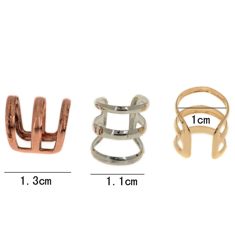 Серьги-клипсы женские/мужские серебристые/золотистые/Бронзовые 1 пара |