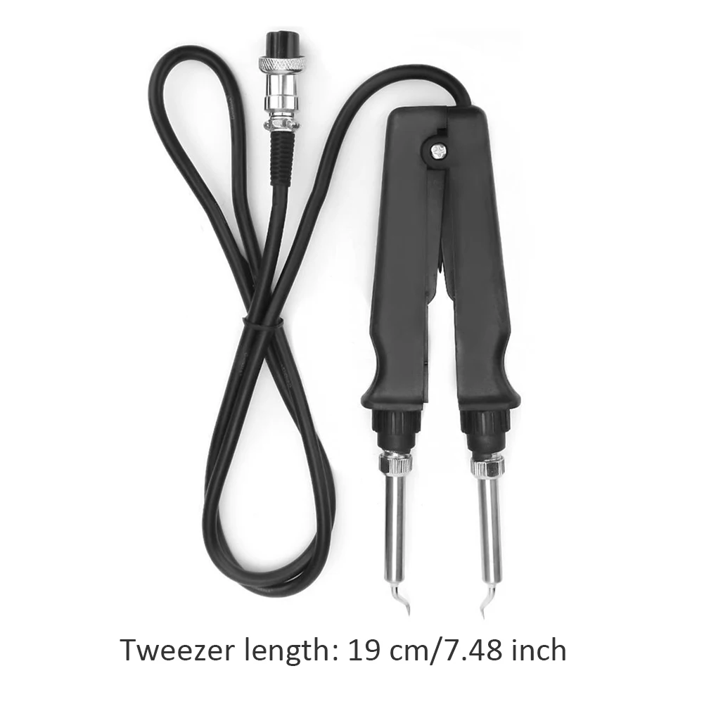 

Double Soldering Iron Tweezer 902 ESD SMD Handle Clip Heating Plier Rework Station Accessories Tweezer Handle Clip Heating Plier