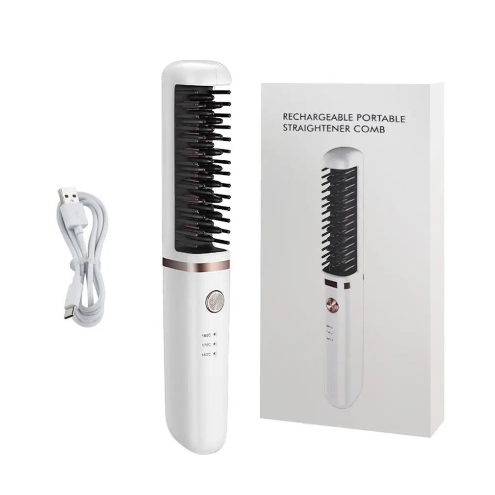 

Curling Stick USB Wireless Portable Straightening Comb Multifunctional Modeling Styling Curling Hair Comb Hot Comb
