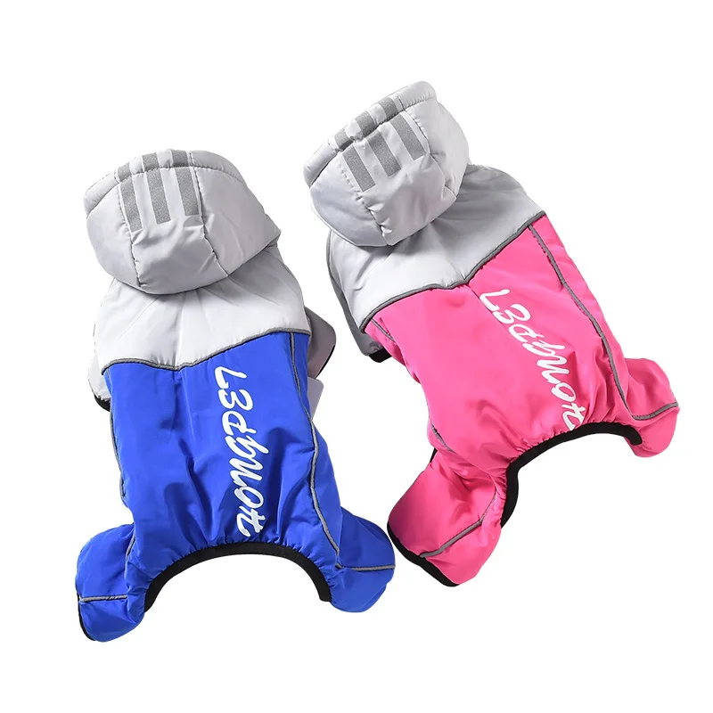 Зимняя Одежда для питомцев с четырьмя ножками ветрозащитная утепленная