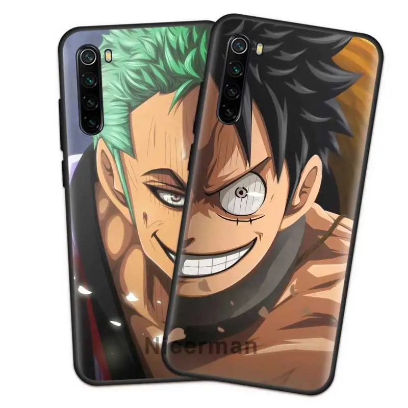 Аниме цельный чехол Луффи Зоро для Xiaomi Redmi K20 Note 9S 8T 7 8 Pro 7S 8A 7A 9A 9C Mi 10 CC9 CC9E 9T