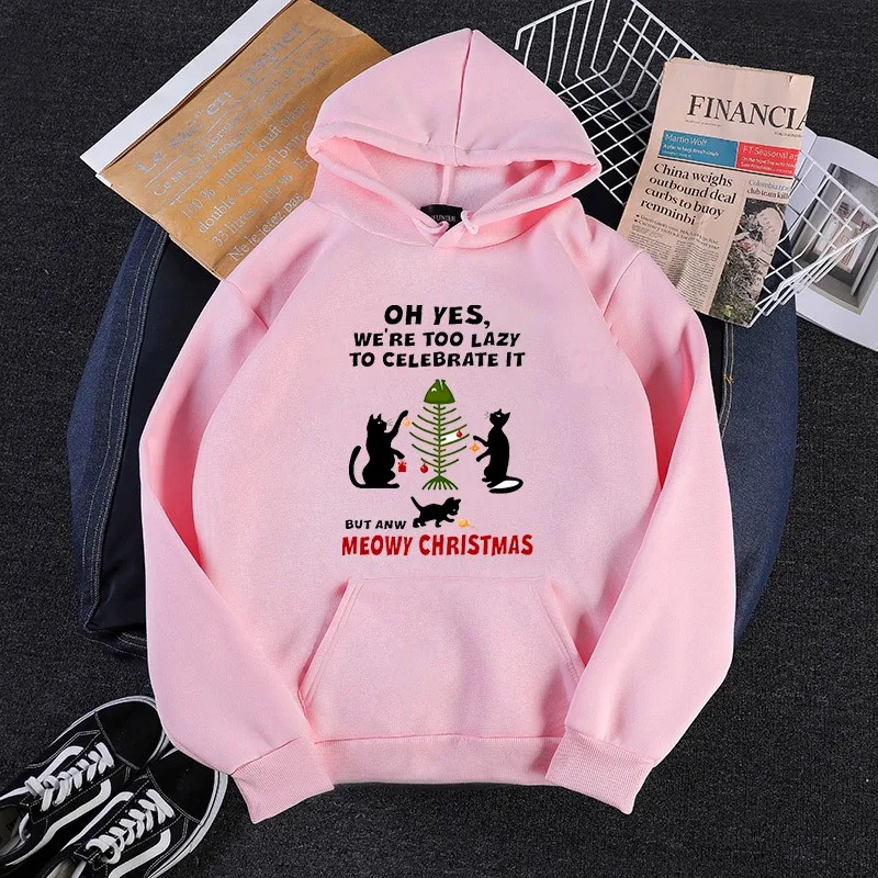 

Merry Christmas Print Women Hoodies 2020 Winter Autumn Fleece Sweatshirt Oversize Casual Solid Hoodies Christmas Hooded Hoodies