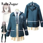 Косплей чьи костюмы из аниме Super DanganRonpa Nanami для девочек JK Толстовка форменная рубашка Женский матросский костюм куртка и парик C80C01