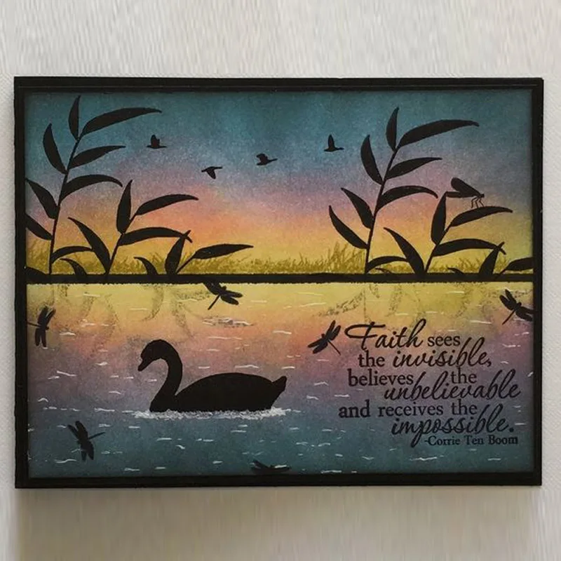 Прозрачные штампы для самостоятельной сборки животных и водно-болотных силуэтов