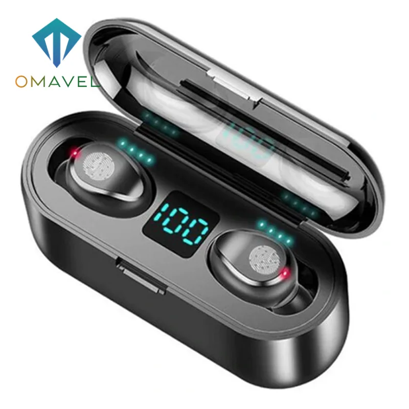 Новинка F9 беспроводные Bluetooth наушники TWS HIFI мини вкладыши спортивные для