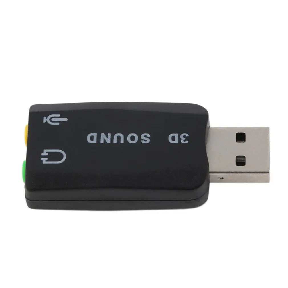 Новинка звуковая карта USB 2 0 к 3D для микрофона динамика гарнитуры Звуковой