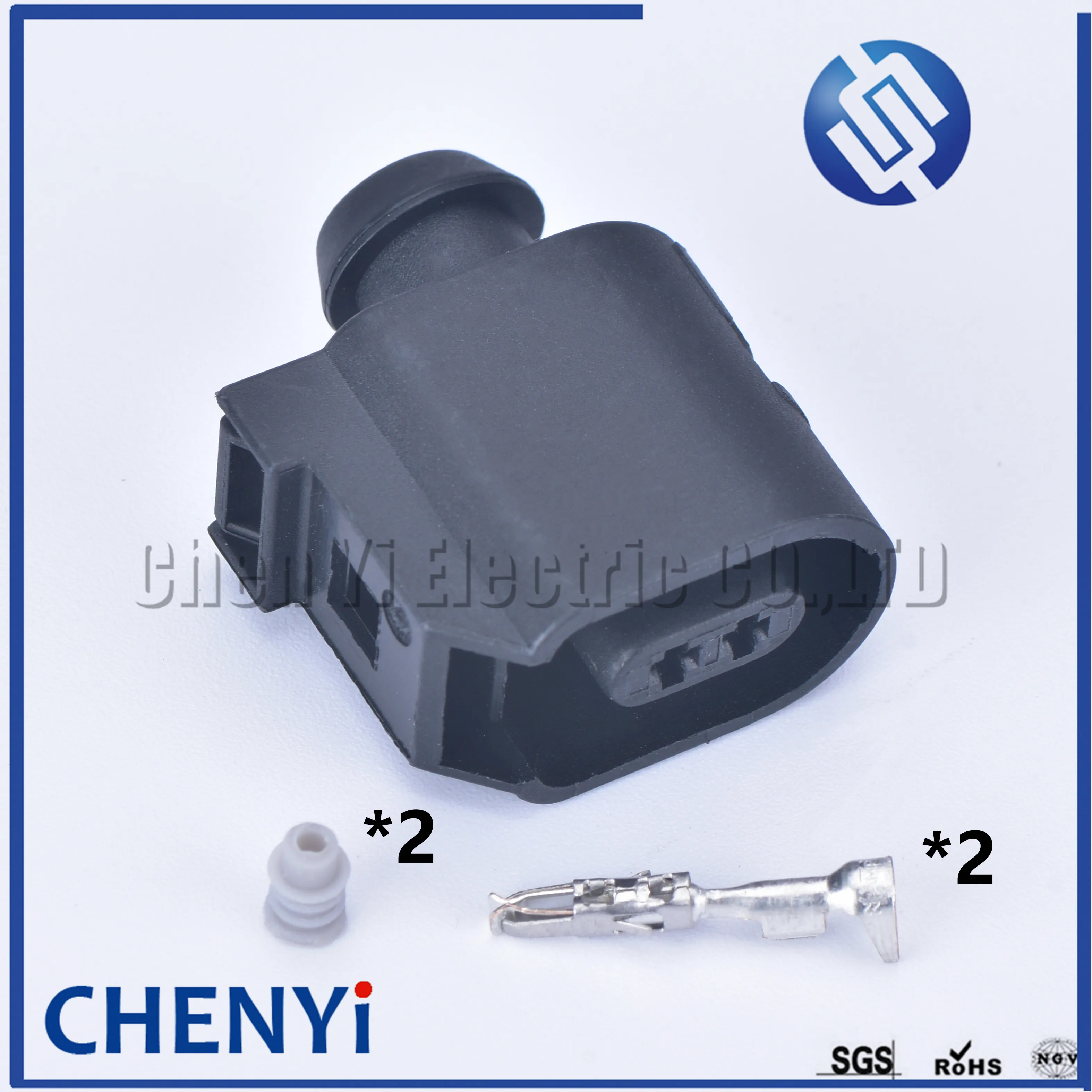 

5 set 2 pin 1.5mm Automotive waterproof connector Sensor Connector Plug female 6E0973702 for VW Audi