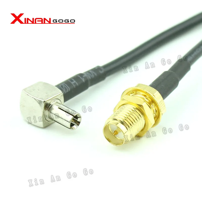 

RF connector RP-SMA female toTS9 right angle RG174 cable 15cm for huawei modem Free shipping