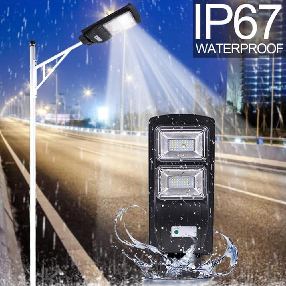 LED Solar Powered Street Light PIR Motion Sensor Wall Lamp Outdoor solar light IP67 Waterproof for Park Garden Courtyard Walkway | Лампы и
