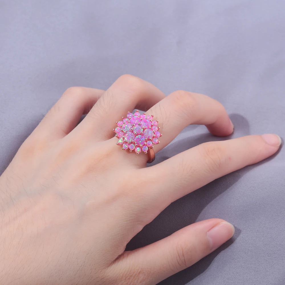 Cinily создан Розовый огненный Опал розовое золото Цвет оптовая продажа Лидер