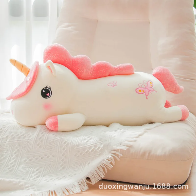 

Lovely The New Rainbow Unicorn Pillow Anime Plushie Doll Stuffed Animals Toy Birthday Gift Girl Present
