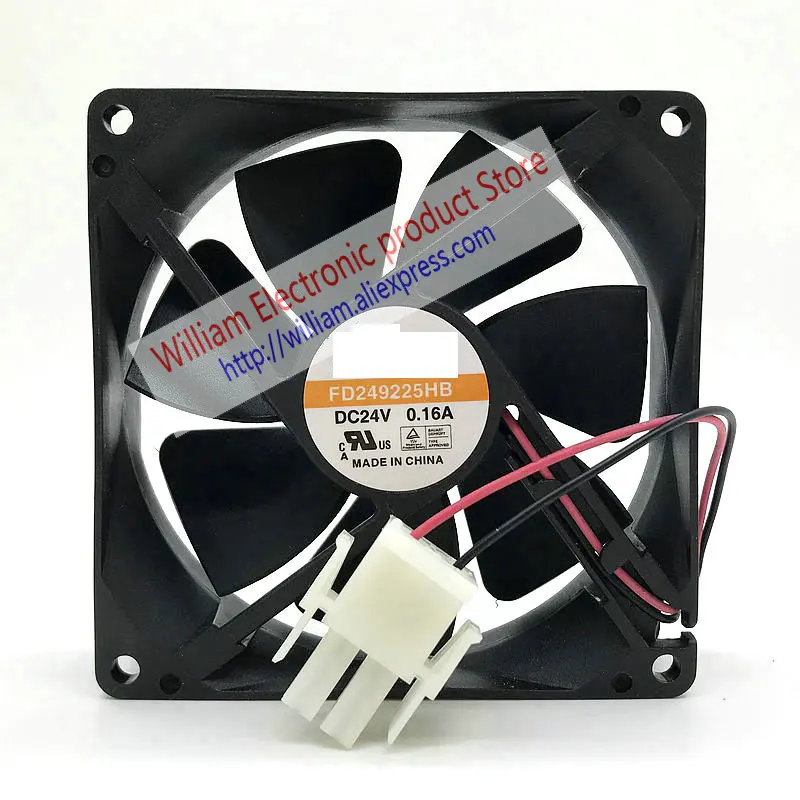 Новый оригинальный FD249225HB DC24V 0.16A 2 линии 92*92*25 мм инверторный охлаждающий вентилятор