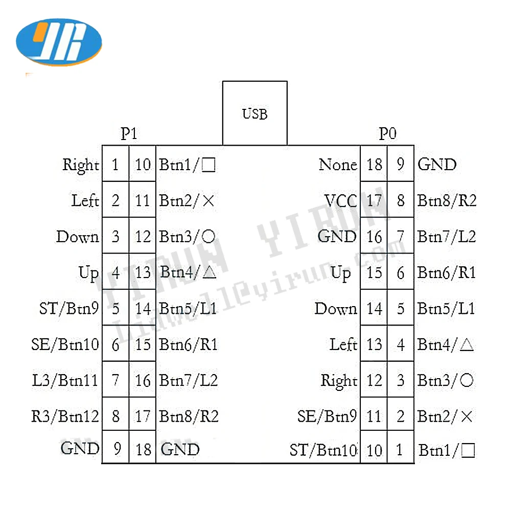 2 игрока PS3 PC In 1 Нулевая задержка USB Настольная аркадная игра контроллер Joypad