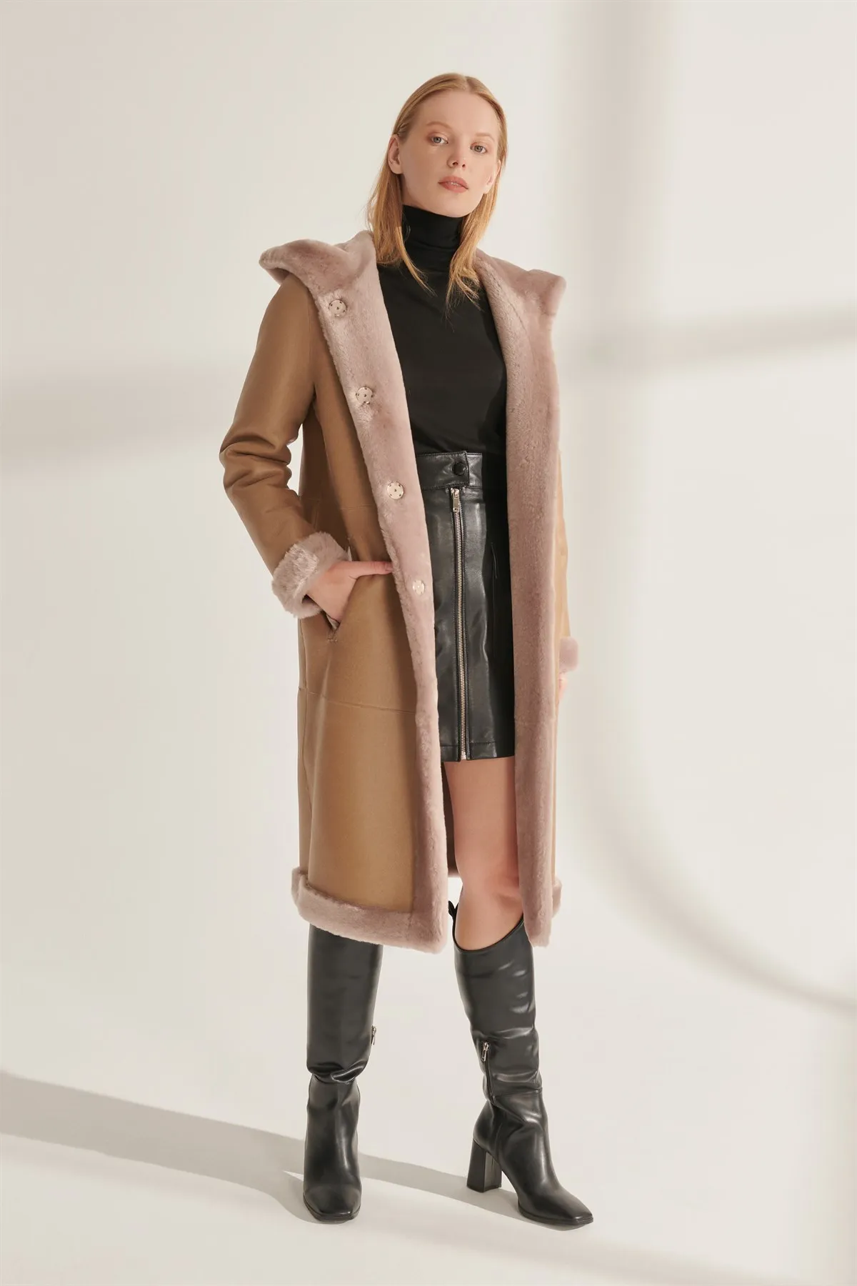 Women's Plush Parka Real Fur Coats Sheepskin Overcoat Winter Clothes Warm Outerwear Long Plush Outfits New Street Fashion