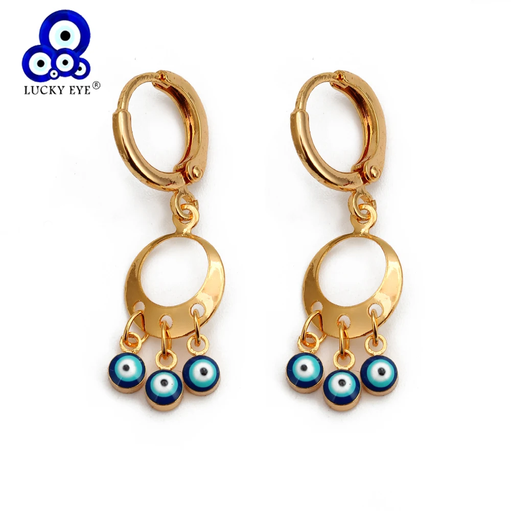 Счастливый глаз голубой кисточка серьги-подвески женская бижутерия для девушек