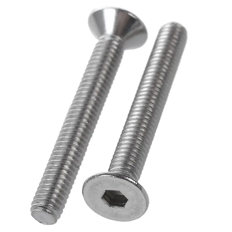 ABSF 20 шт Винты с потайной головкой из нержавеющей стали шестигранные болты