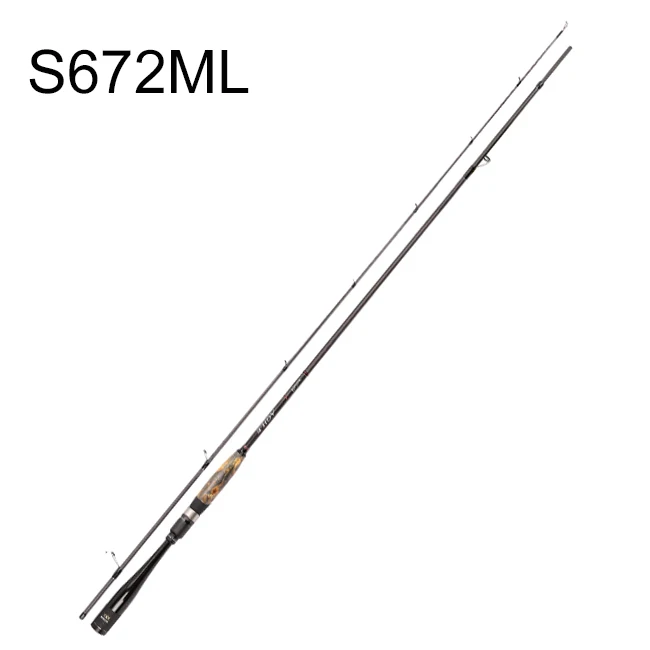 S672ML Палисандр Fuji спиннинг катушка для рыбалки Rod Fast Action удочка для детей от 3 до 12 лет g 4-15 г Рыбная ловля в соленой и пресной воде снасти с ручкой из углеродного волокна - Цвет: S672ML