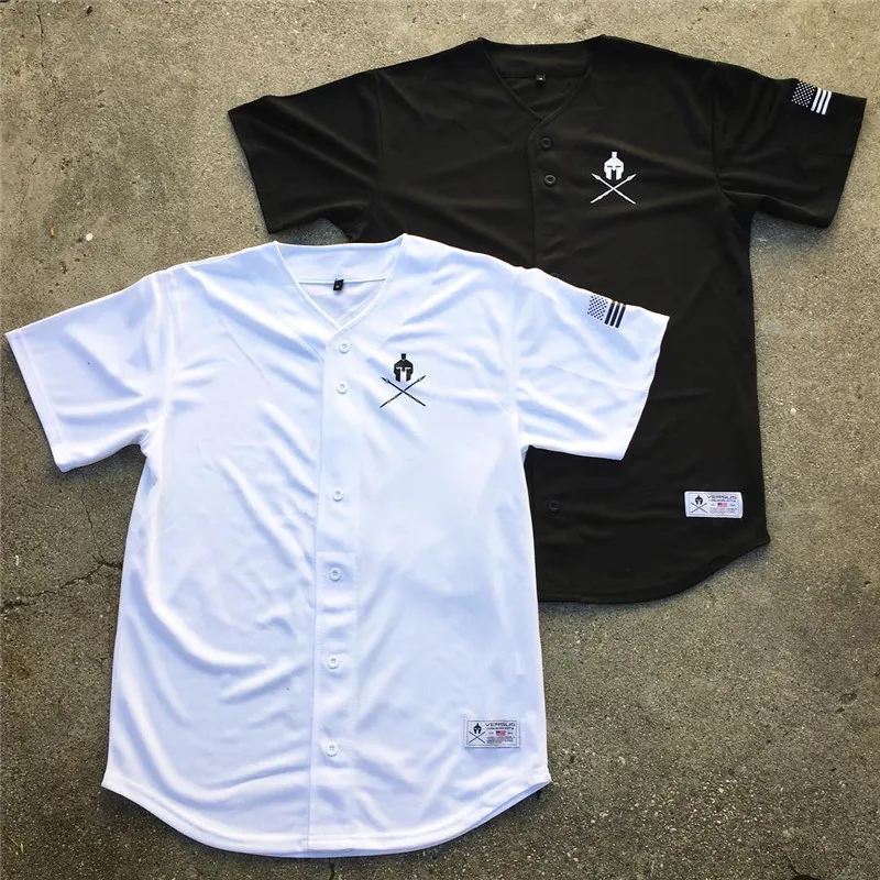 

LOVZON Men's Baseball Jersey New Arrival Cropped Tee Men T-shirts Short Sleeve Cardigan Tshirt Breathable Sportswear