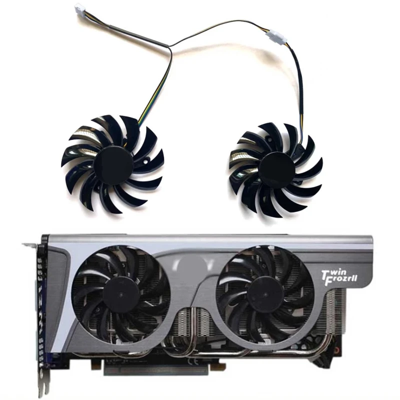 2 шт. Охлаждающие вентиляторы для видеокарты MSI GeForce GTX 580 GTX570 GTX560 GTX560Ti GTX480 GTX465 GTX460