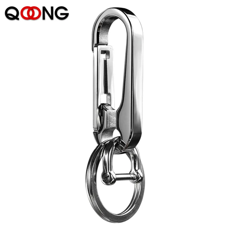 Personalized Lettering Keychain Men Women Key Chain Key Ring Waist Hanged Key Holder For Car Plate Number Logo Anti-lost Keyring