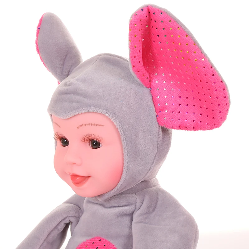 Плюшевые куклы со слоном 30 см. игрушка для лица малыша игры в прятки мягкие