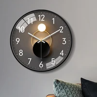 nordic creative wall clock luminous living room round wall watch silent classic modern design reloj pared office decor