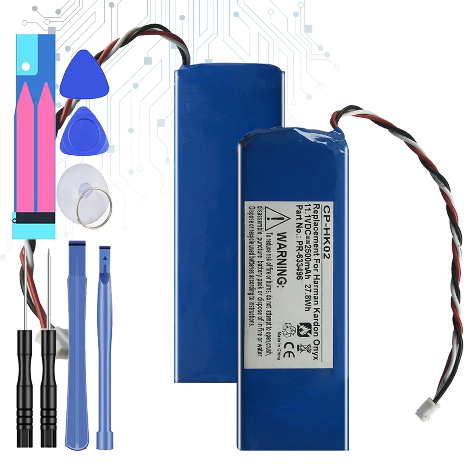 

Аккумулятор 2500 мА · ч для динамика Harman Kardon Onyx, литий-полимерный, PR-633496