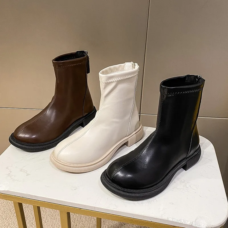 

Fall/winter 2021 New Short Boots Fashion Casual Thick-soled British Style Retro Korean Version To Keep Warm