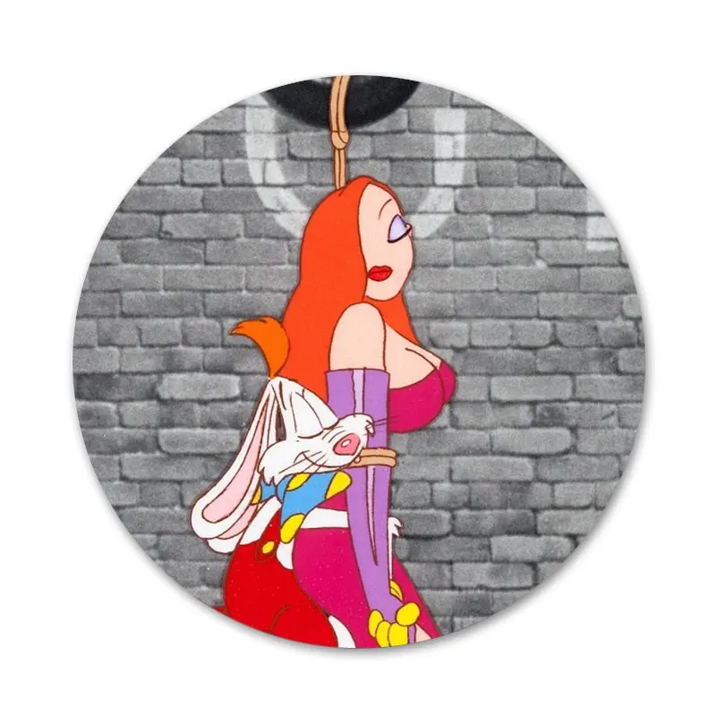 Модная брошь в виде кролика Джессики булавка Значки для косплея аксессуары