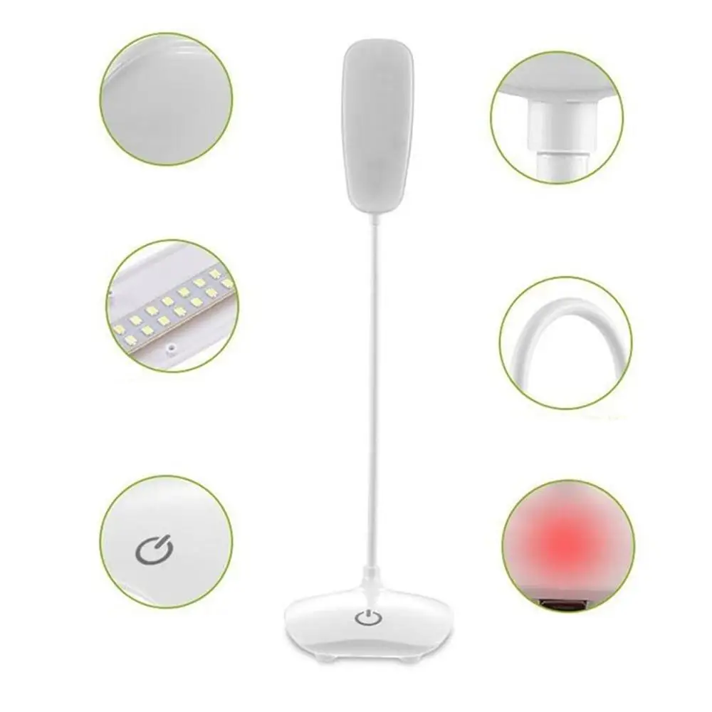 Лампа для чтения светодиодная с USB зарядкой 3 яркости|Лампы чтения| |