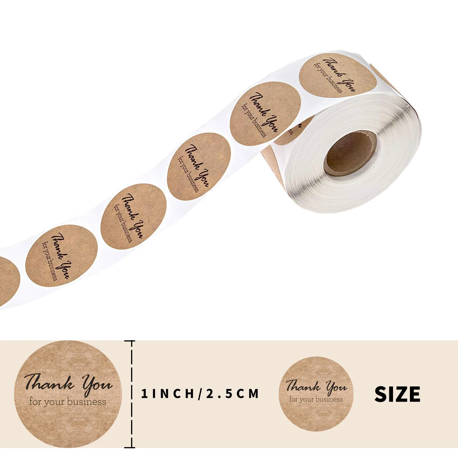 500 шт Круглый Спасибо за ваши деловые наклейки этикетки для печати спасибо стикер