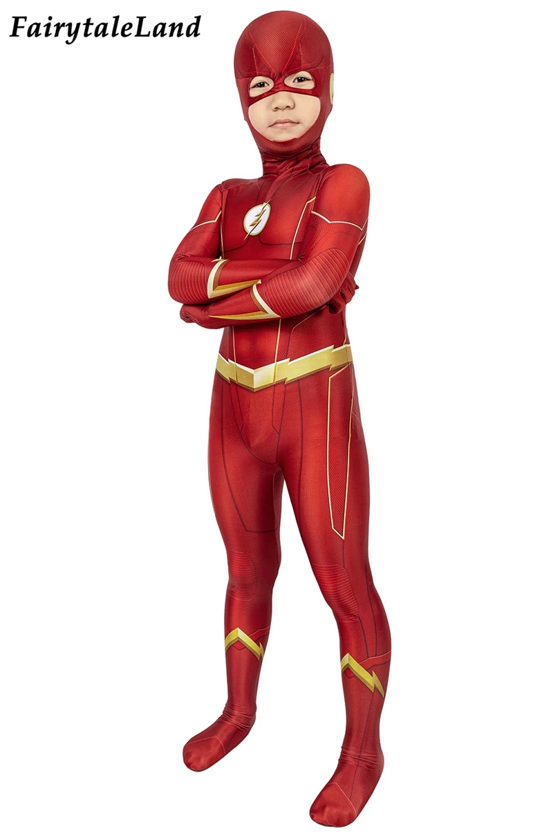 Детский комбинезон с 3D принтом для мальчиков костюм супергероя карнавала