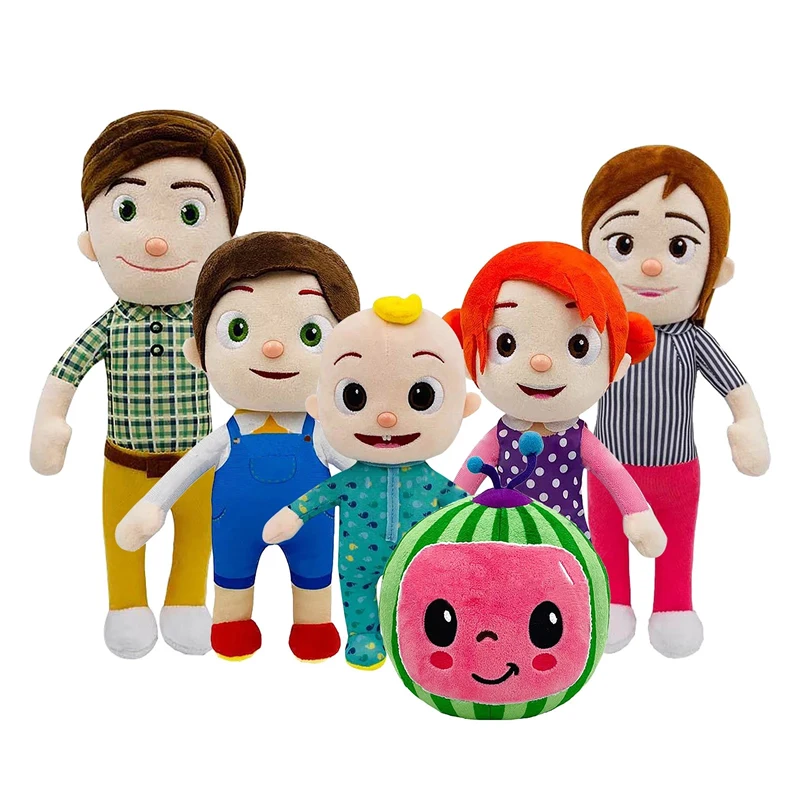 

6 шт./лот плюшевые игрушки Cocomelon мультяшная семья Джоджо сестра брат мама и папа игрушка кукла подарок для детей