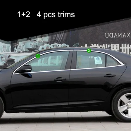 

Автомобильные окна из нержавеющей стали для chevrolet malibu 2012, 2013, 2014, 2015, 2016, 8-го поколения