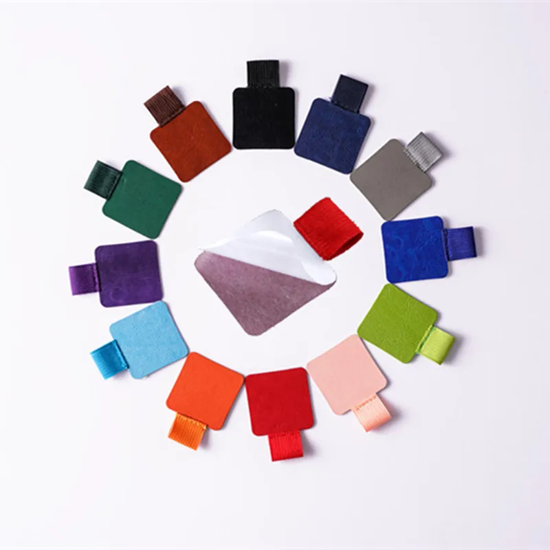 Notebook Accessories Self-adhesive Leather Pen Clip Creative Straps This Elastic Insert Fixed Loops Clips | Канцтовары для офиса и