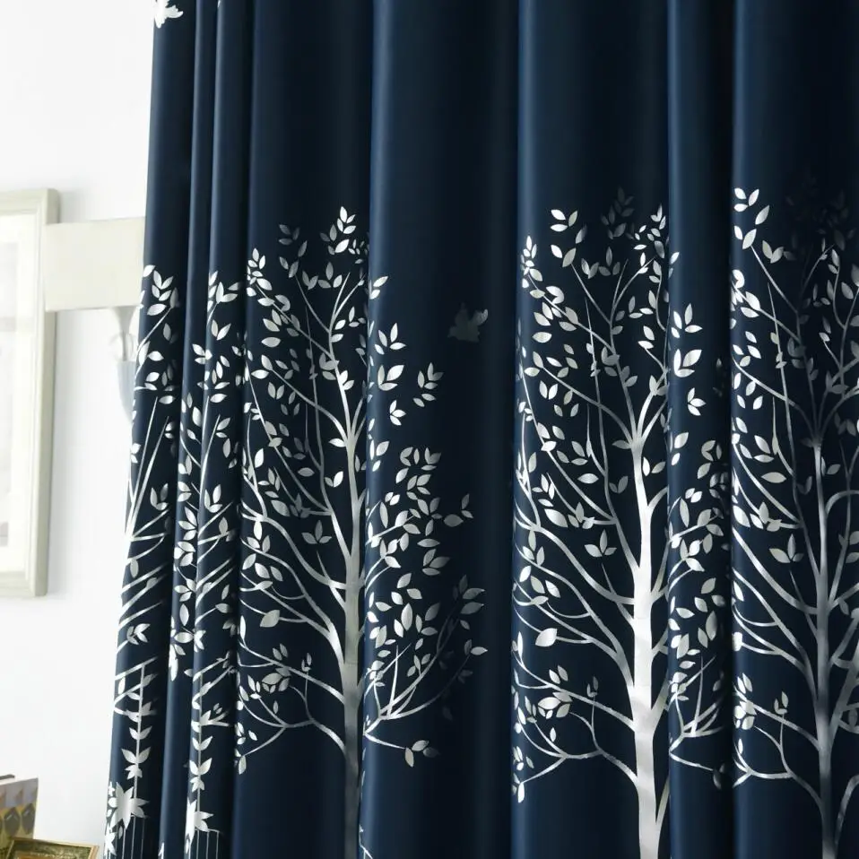 Окна светонепроницаемые шторы для спальни дерево Тюль Шторы отвесные ткани