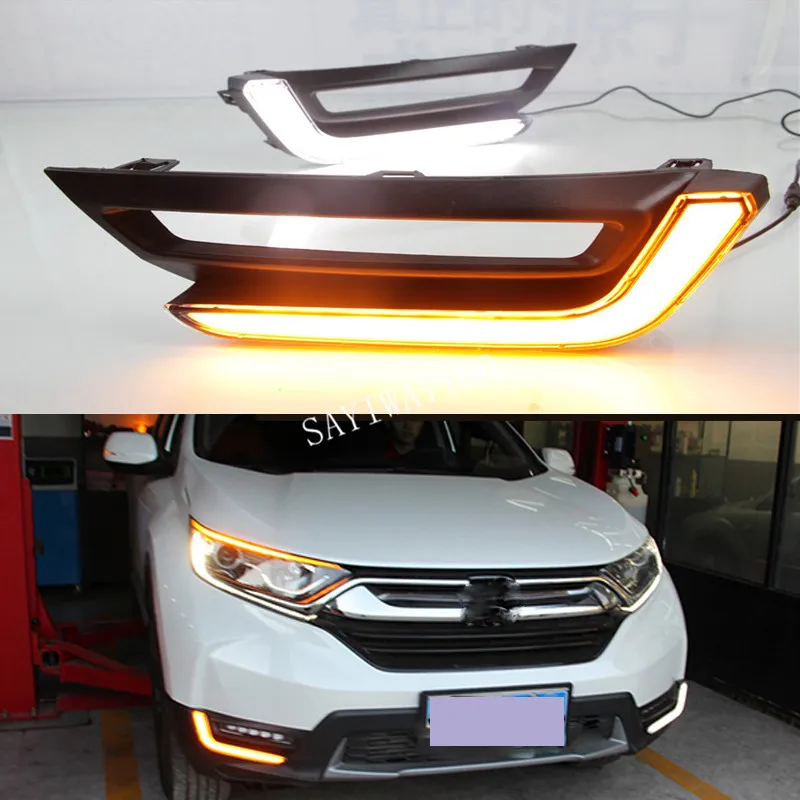 1 пара Автомобильный светодиодный DRL дневные ходовые огни противотуманные фары
