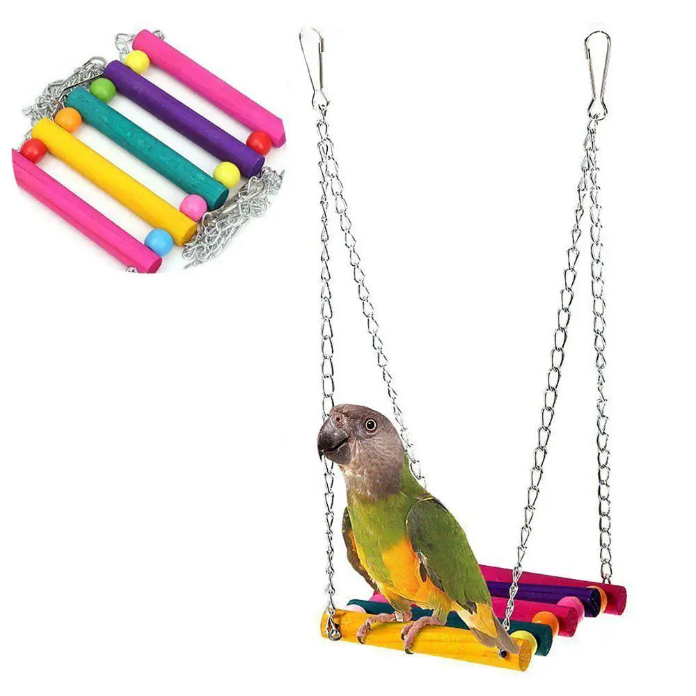 17 Packs Parrot Toys Bird Swing Chewing - Hanging Bell Birds Cage | Дом и сад