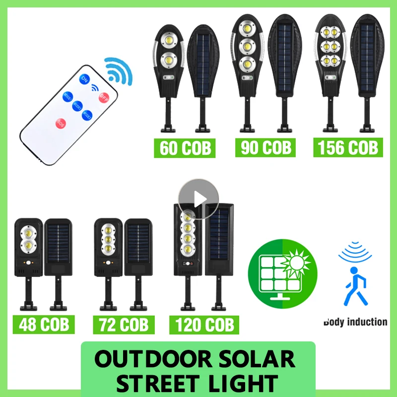 

Модернизированный Светодиодный уличный фонарь на солнечной батарее светильник водонепроницаемый настенный светильник с датчиком присутс...
