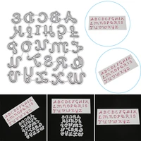 new hot letters metal cutting dies squiggles alphabet embossing stencil die cut machine mold for diy paper craft scrapbooking