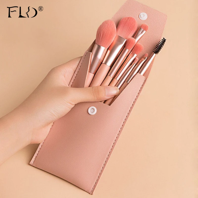 FLD портативный мини дорожный набор кистей для макияжа косметическая пудра основа