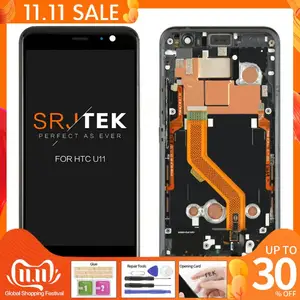 Оригинальный 5,5 ''2560x1440 Дисплей для HTC U11 ЖК-дисплей сенсорный Стекло Экран аналогово-цифровой преобразователь для HTC U11 Pantalla Запчасти для авто U-3w U-3u