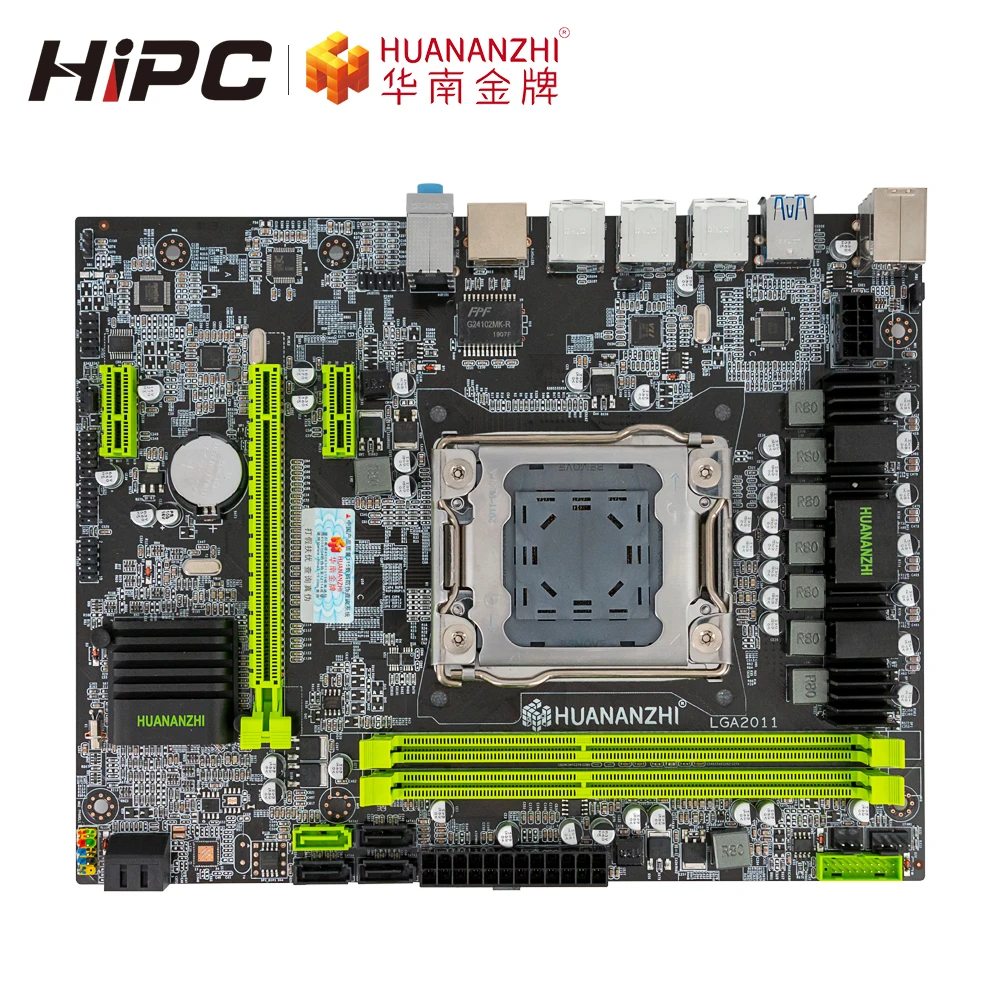 Huanan Zhi X79 6M материнская плата для Intel LGA 2011 DDR3 32 Гб SATA3.0 USB3.0 M ATX LGA2011 плата|Материнские