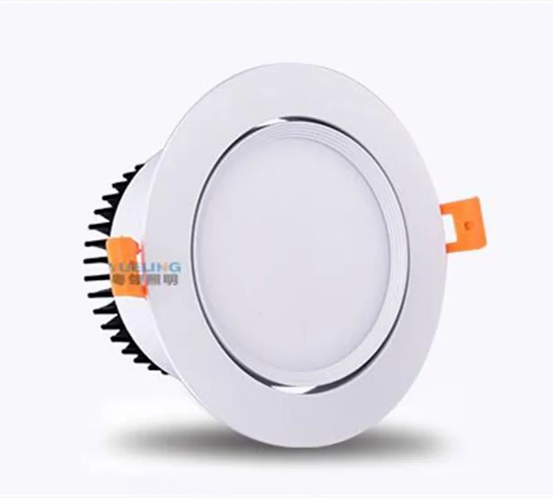 Dimmable светодиодный COB Точечный светильник потолочный светильник AC85-265V 3 Вт 5 Вт 7 Вт 9 Вт 12 Вт 15 Вт алюминиевый встраиваемый светильник s круглый светодиодный панельный светильник - Цвет корпуса: White frosted
