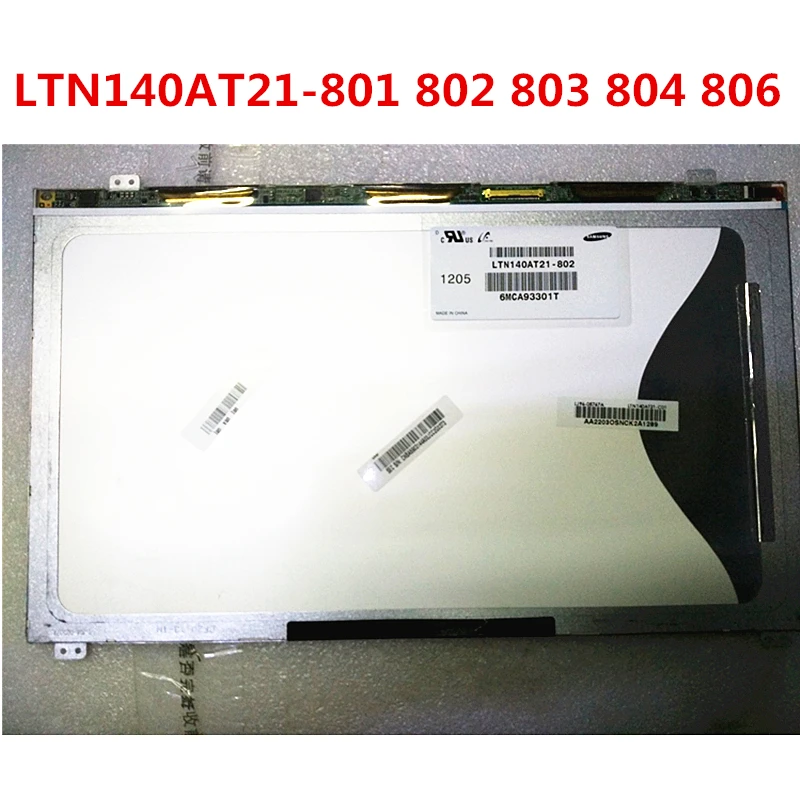 ЖК экран для ноутбука LTN140AT21 801 802 803 804 806 C01 экрана Samsung|ЖК-экран ноутбуков| |