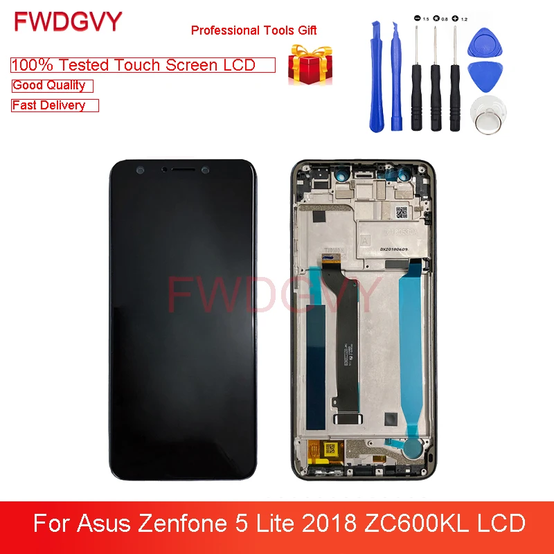 ЖК дисплей 6 0 дюйма для Asus ZenFone 5 Lite 2018 ZC600KL сенсорный экран с дигитайзером в сборе