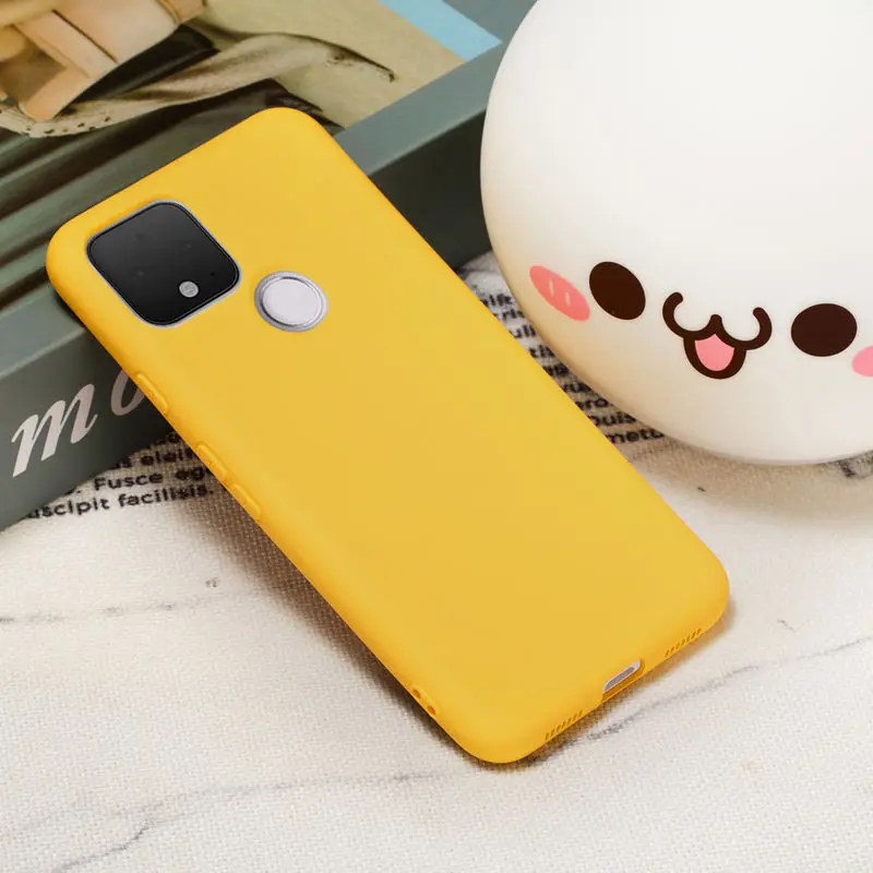 

For Google Pixel 5 Case fashion Soft Silicone Anti-fall Back Cove For Google Pixel 5 Phone shockproof protection Cover 6.0 inch