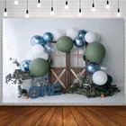 Весенний фон Avezano для фотосъемки в честь первого дня рождения новорожденных с изображением торта разбивных воздушных шаров