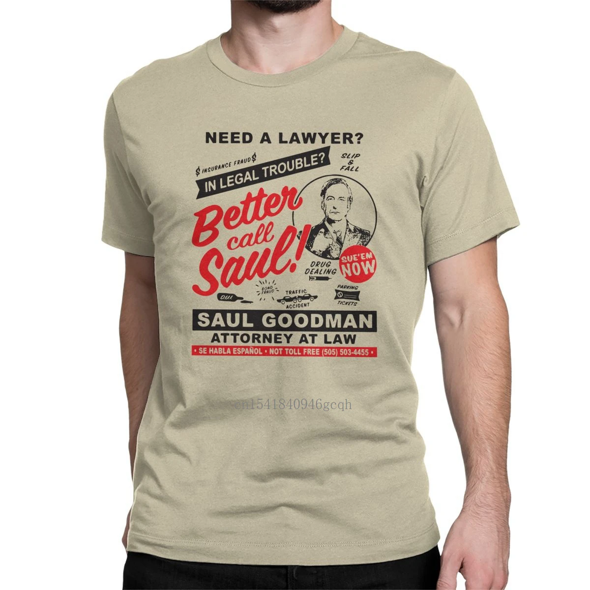 

Need A Lawyer Better Call Saul T Shirt Men's Cotton Hipster T-Shirts Attorney Funny Lawyer Tee Shirt Short Sleeve Tops Adult