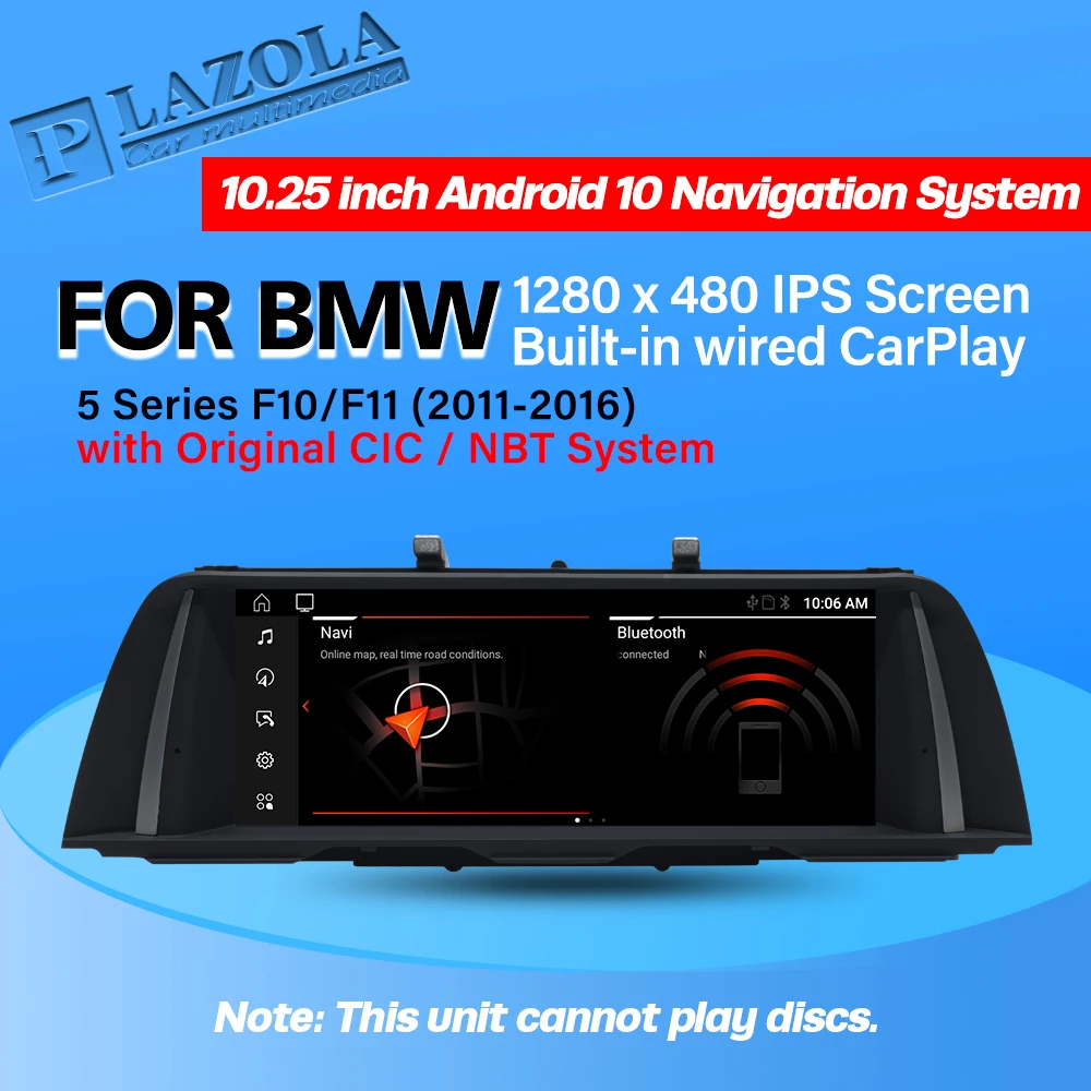 

Android 10 Car Multimedia GPS Player For BMW 5 Series 520i 525i 528i F10 F11 CIC NBT CarPlay Auto Stereo Radio Head Unit Screen